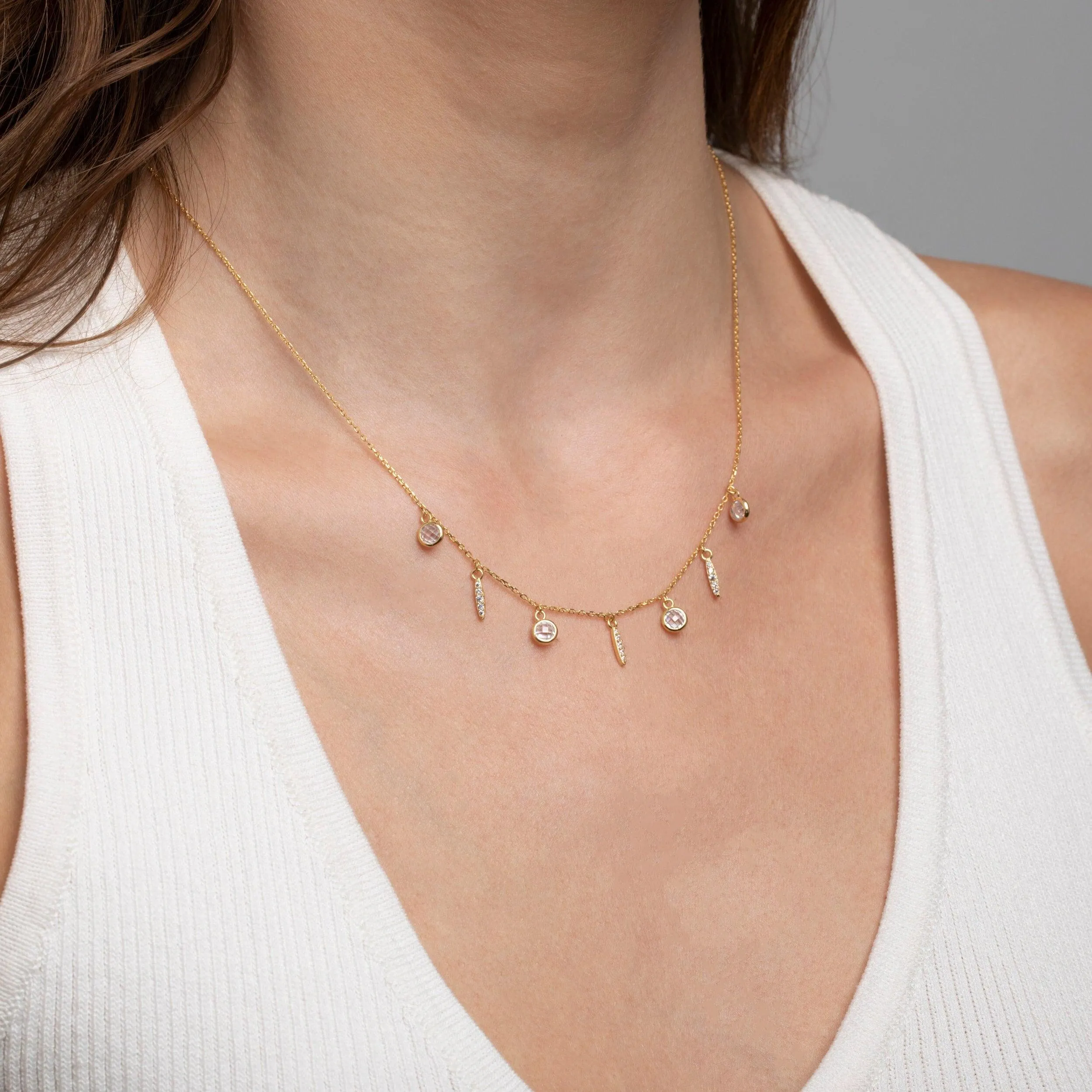 Satellite Necklace - 18K Gold Vermeil