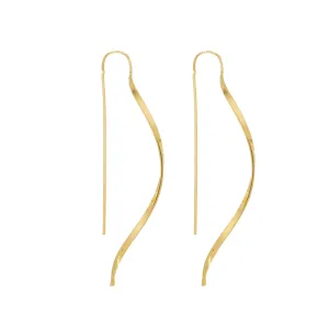 SE794A Wavy "thread" Earrings