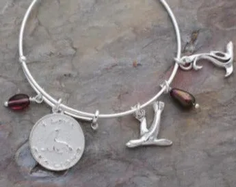 Sea Lion Bracelet, Sea Lion Bangle Bracelet, Sea Lion Charm Bracelet, Adjustable Sea Lion Bracelet, Expandable Bangle Bracelet with Sea Lion Charms
