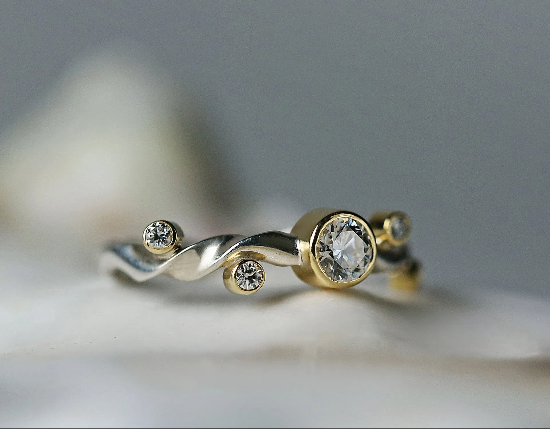 Sea Orchid Ring - Diamond