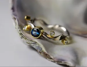 Sea Orchid Ring - Sapphire