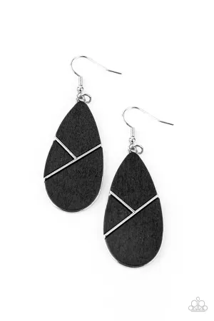 Sequoia Forest Black Paparazzi Earrings