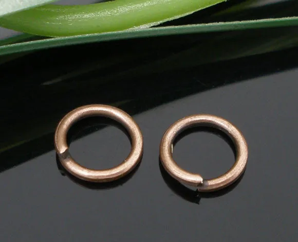 Sexy Sparkles 1000 Pcs Bronze Tone Open Jump Rings Findings 0.9x6mm