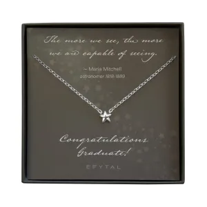 sidra silver star necklace • congratulations graduate!