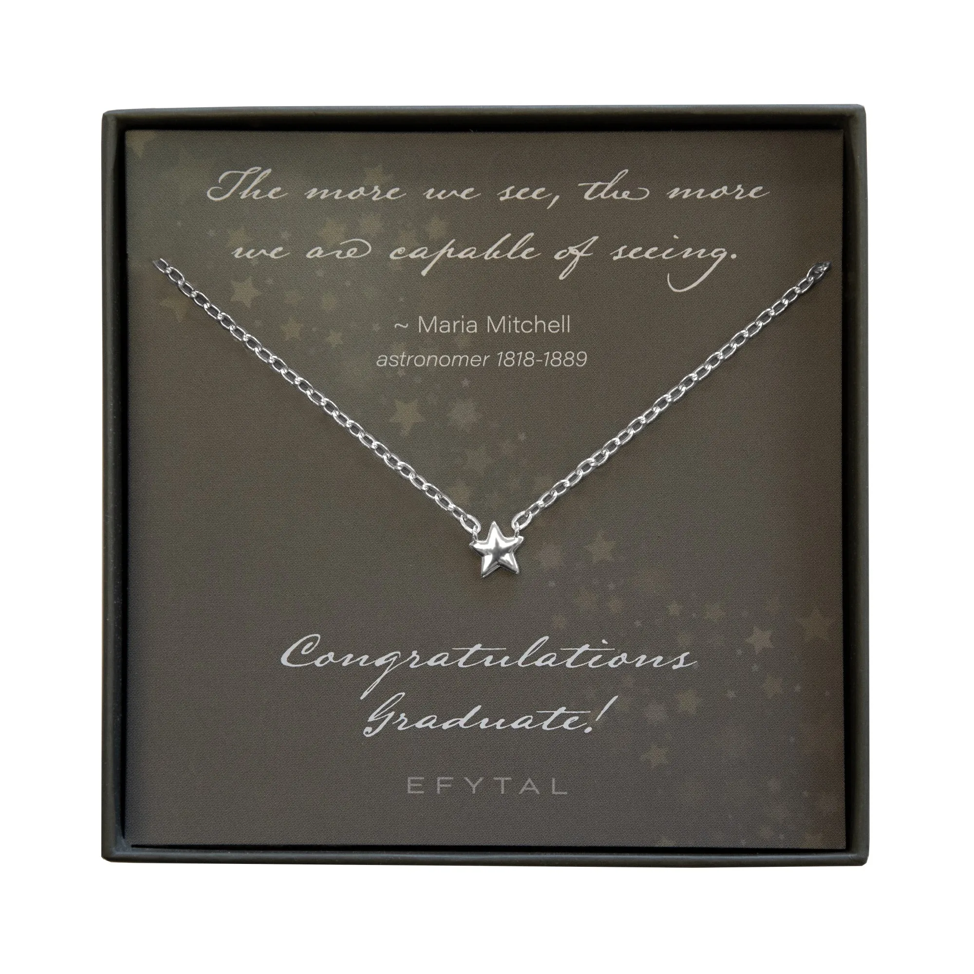 sidra silver star necklace • congratulations graduate!