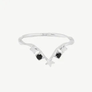 Siggy Ring in Black Spinel