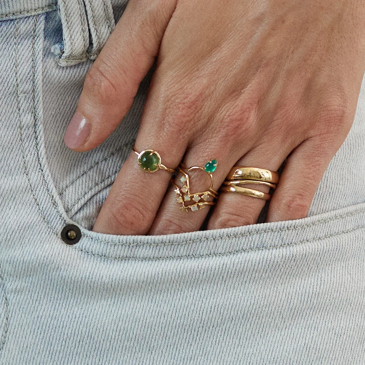 Siggy Ring in Moonstone