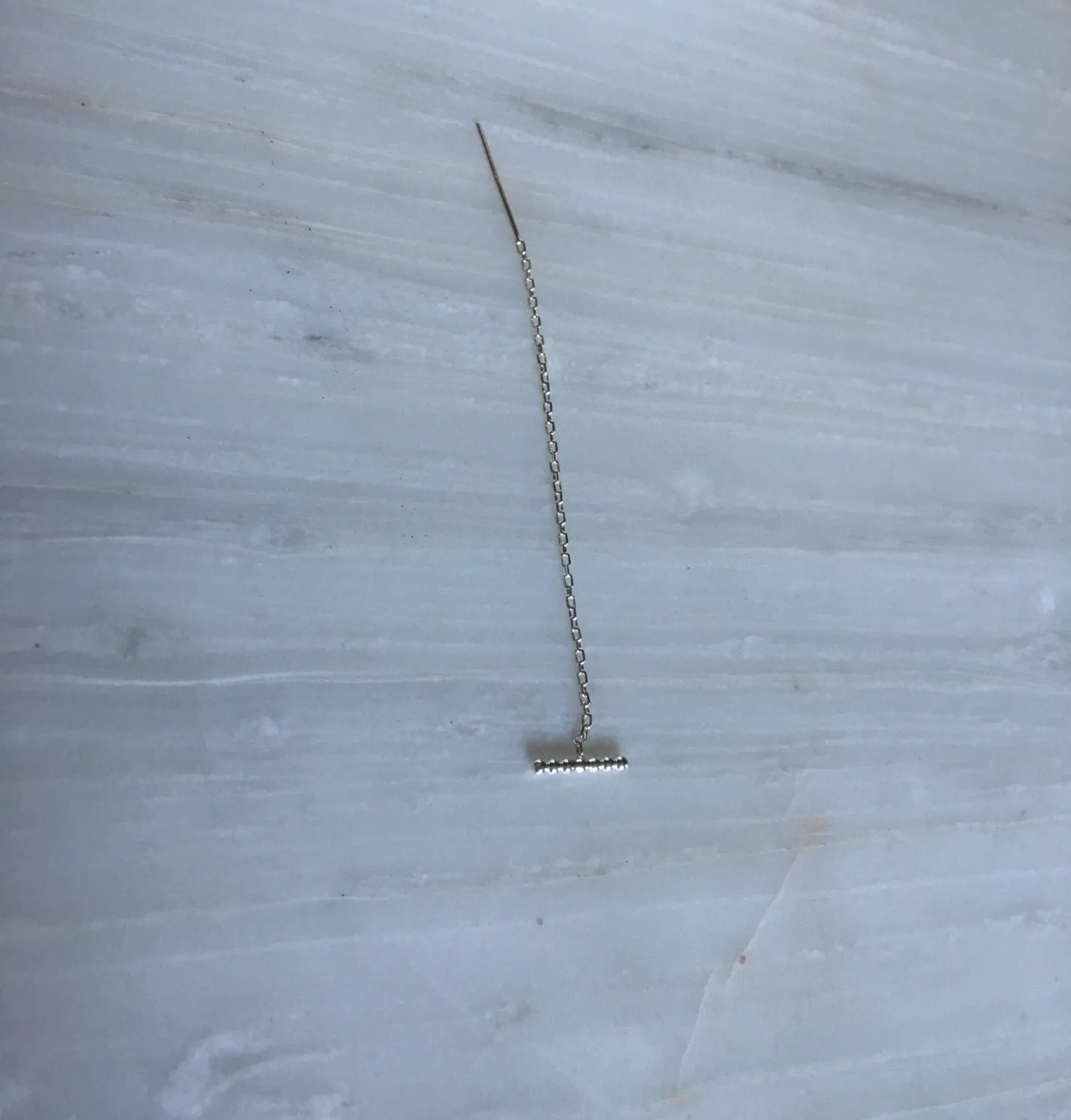 Silver Beaded T-Bar Threader