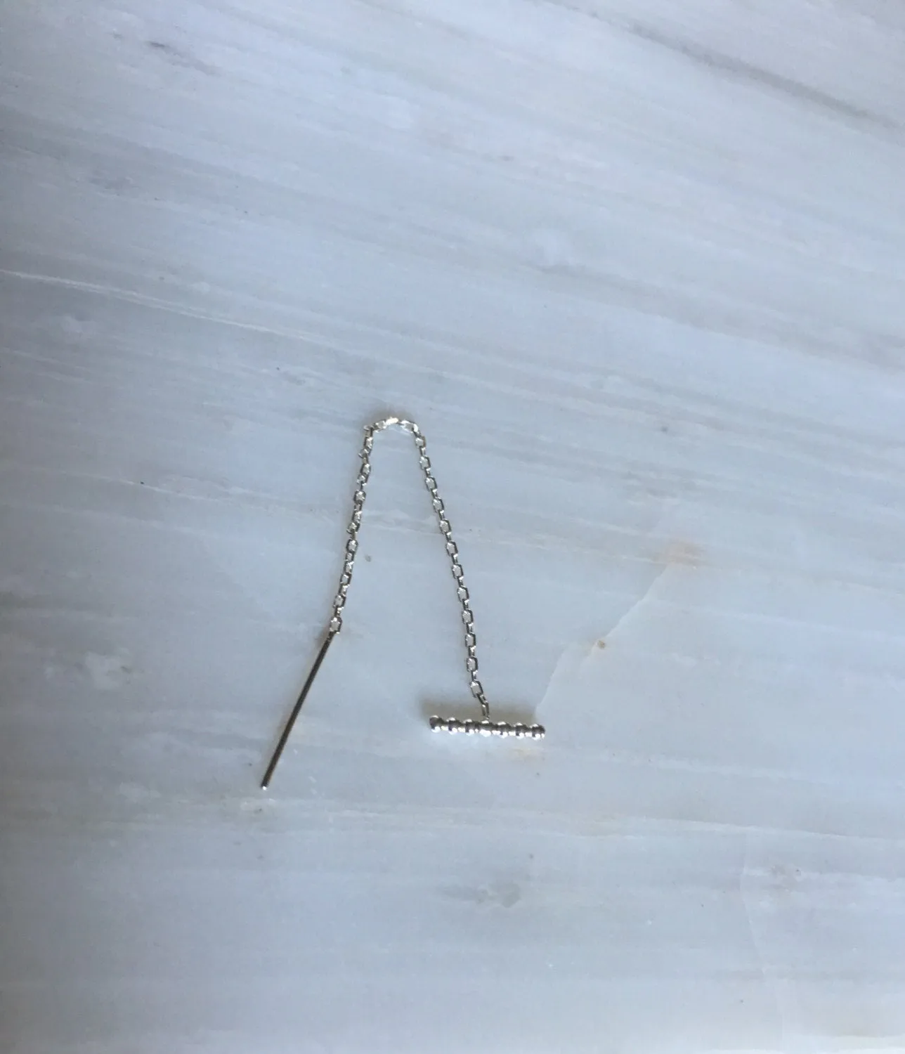 Silver Beaded T-Bar Threader