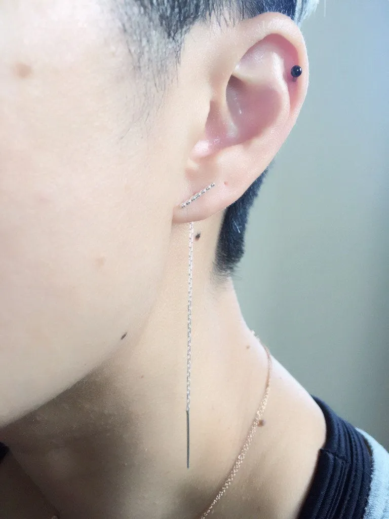 Silver Beaded T-Bar Threader