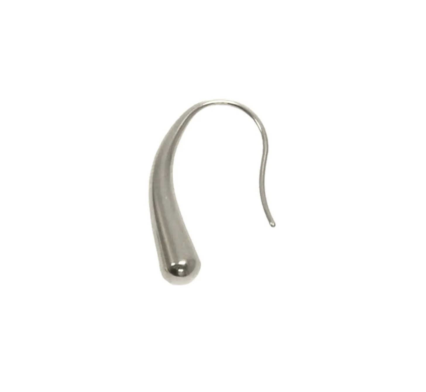 Silver Droplet Threader Earrings