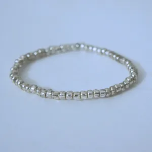 Silver Glass Beads Bracelet | ALPHONSINA