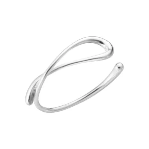 Silver Mercy Twist Bangle