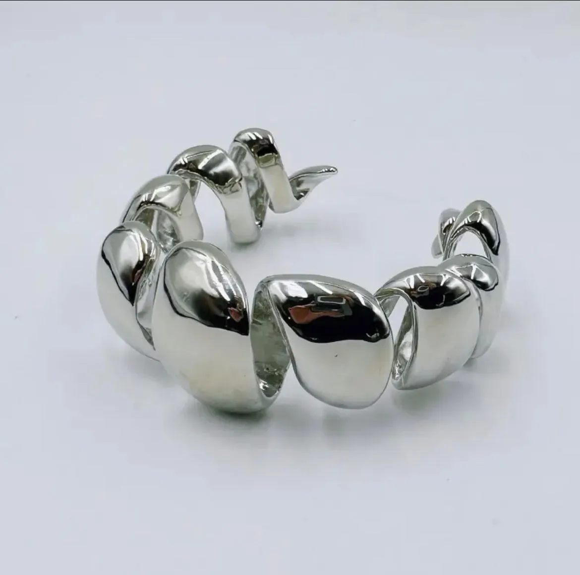 Silver Spiral Girl Bracelet