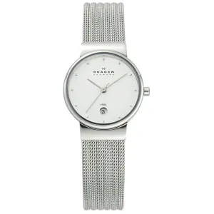 Skagen Ancher Silver Mesh Bracelet Silver Dial Quartz Watch for Ladies - SKW 355SSS1