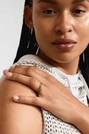 Sloan Gold EOL Crystal Recycled Rings set 3