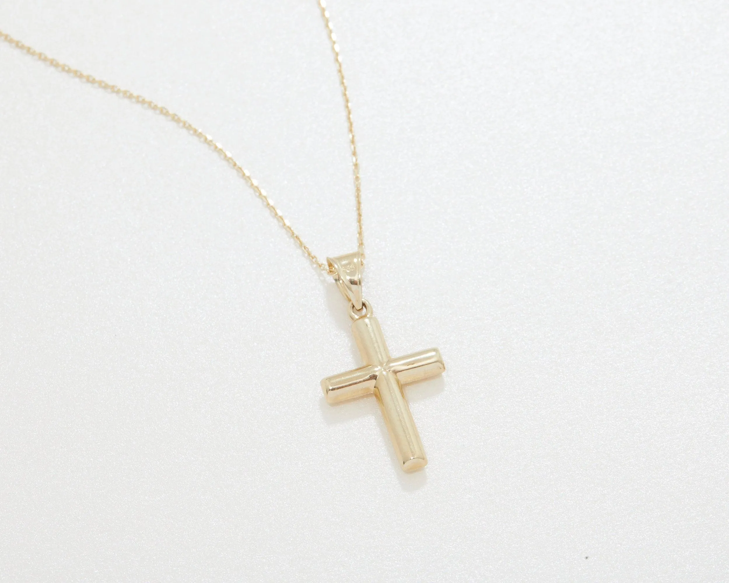 Small Cross Necklace - 18K Gold Vermeil