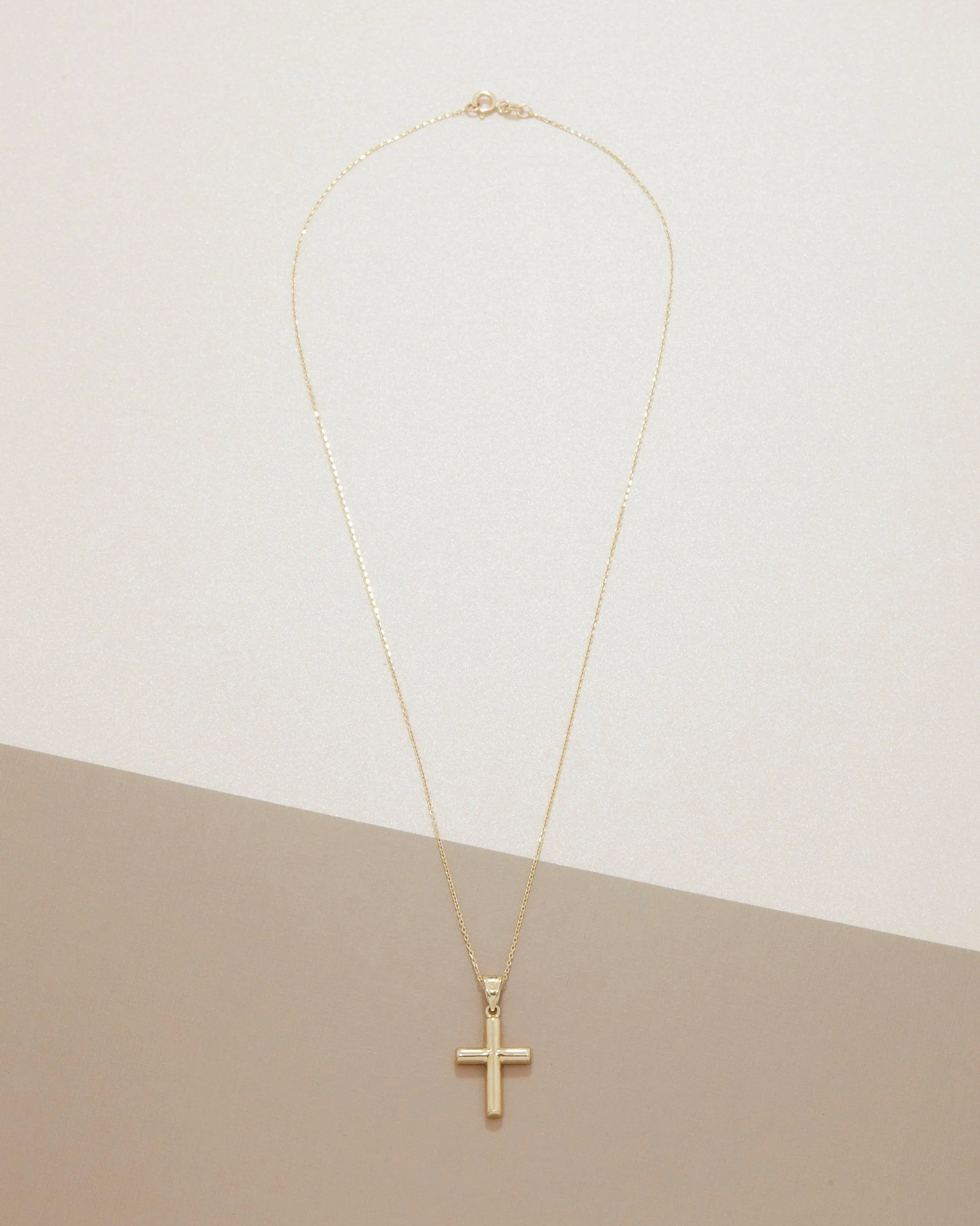 Small Cross Necklace - 18K Gold Vermeil