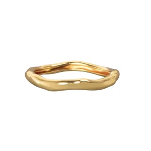 Small Molten Bangle Bracelet - Gold