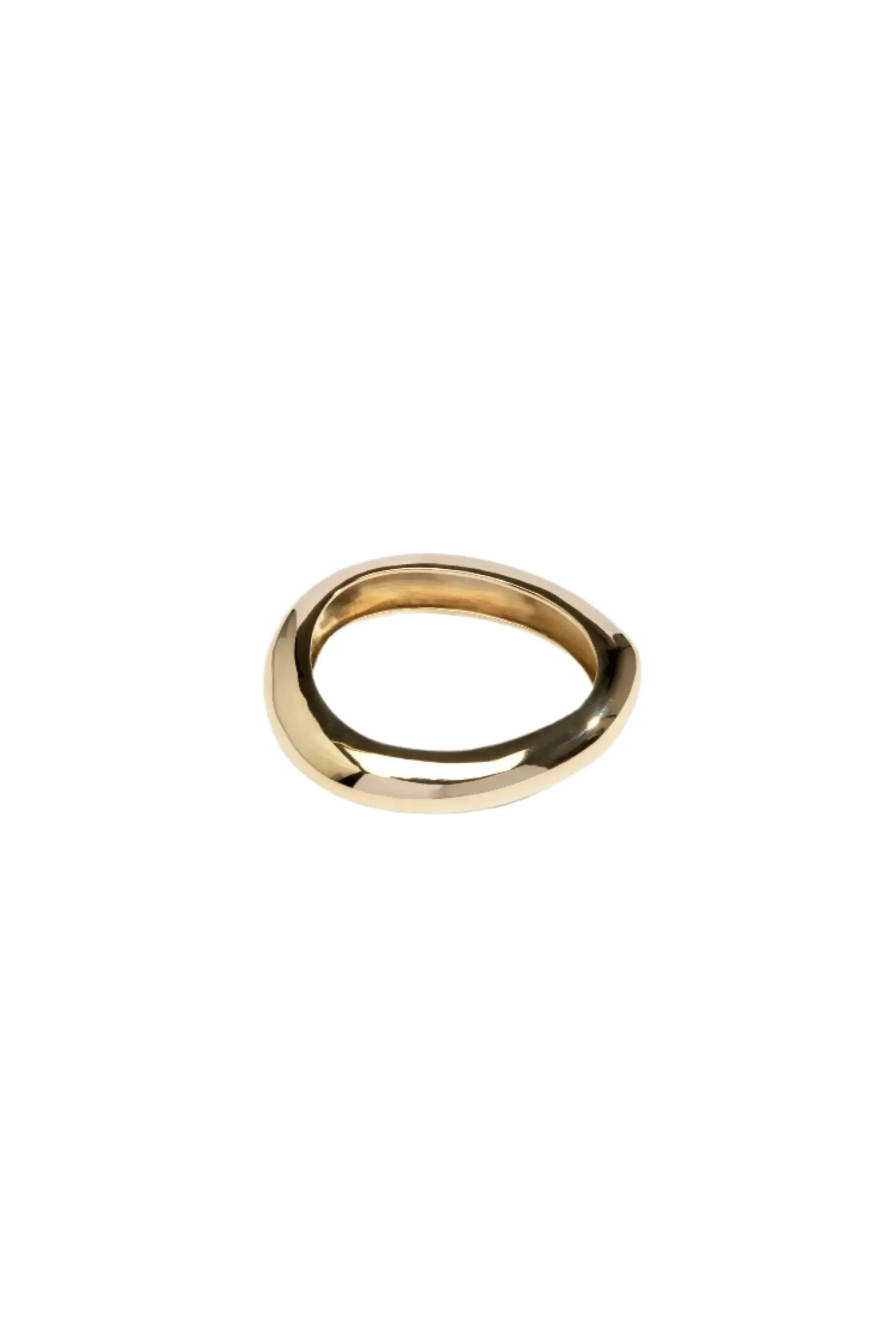 Small Rock Bangle Brass