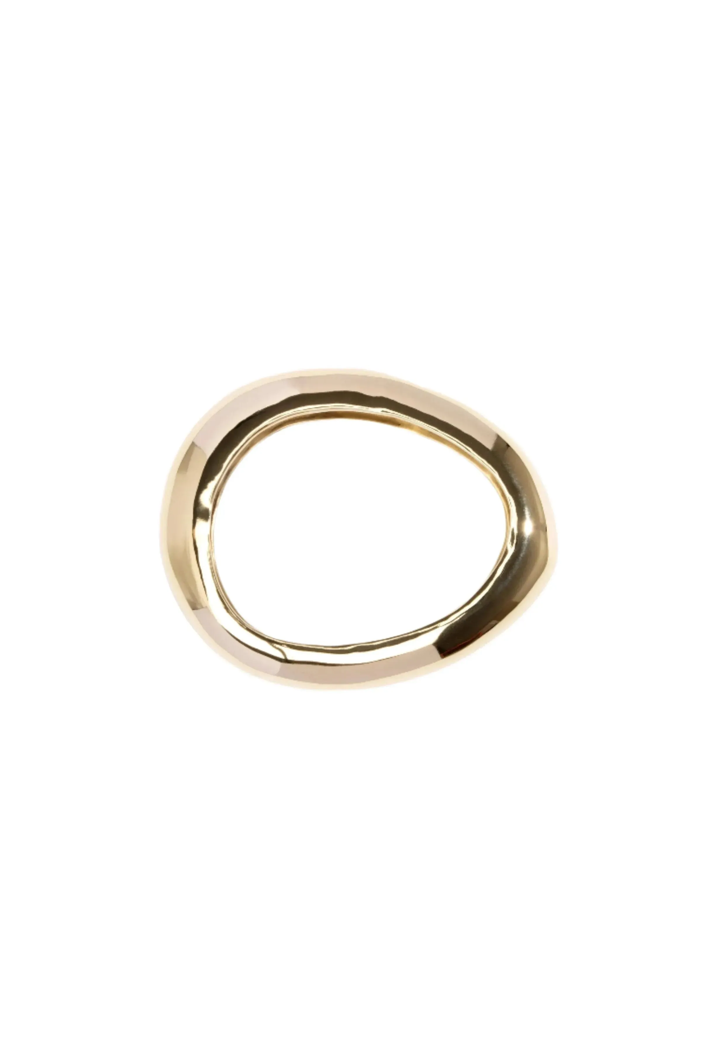 Small Rock Bangle Brass