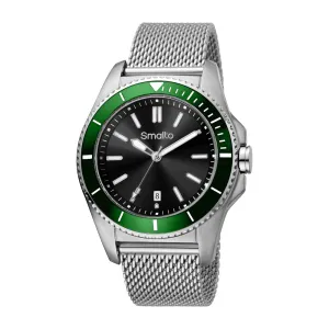 Smalto Men's Stainless Steel Watch With Green Dial