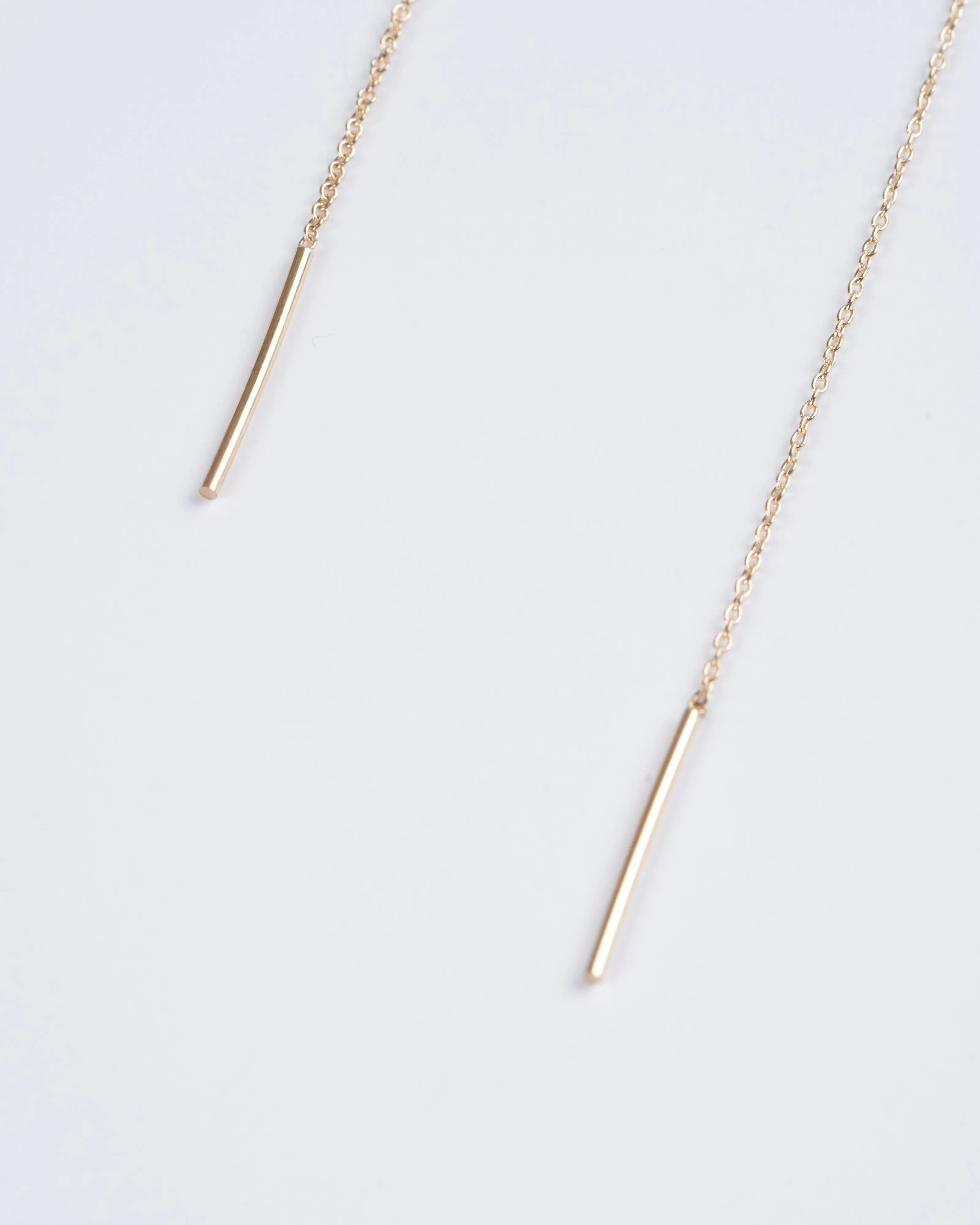 snake threader earrings - gold