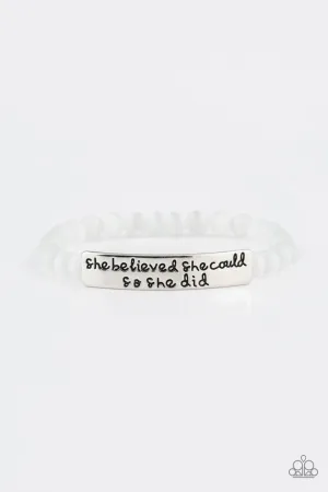 So She Did - White