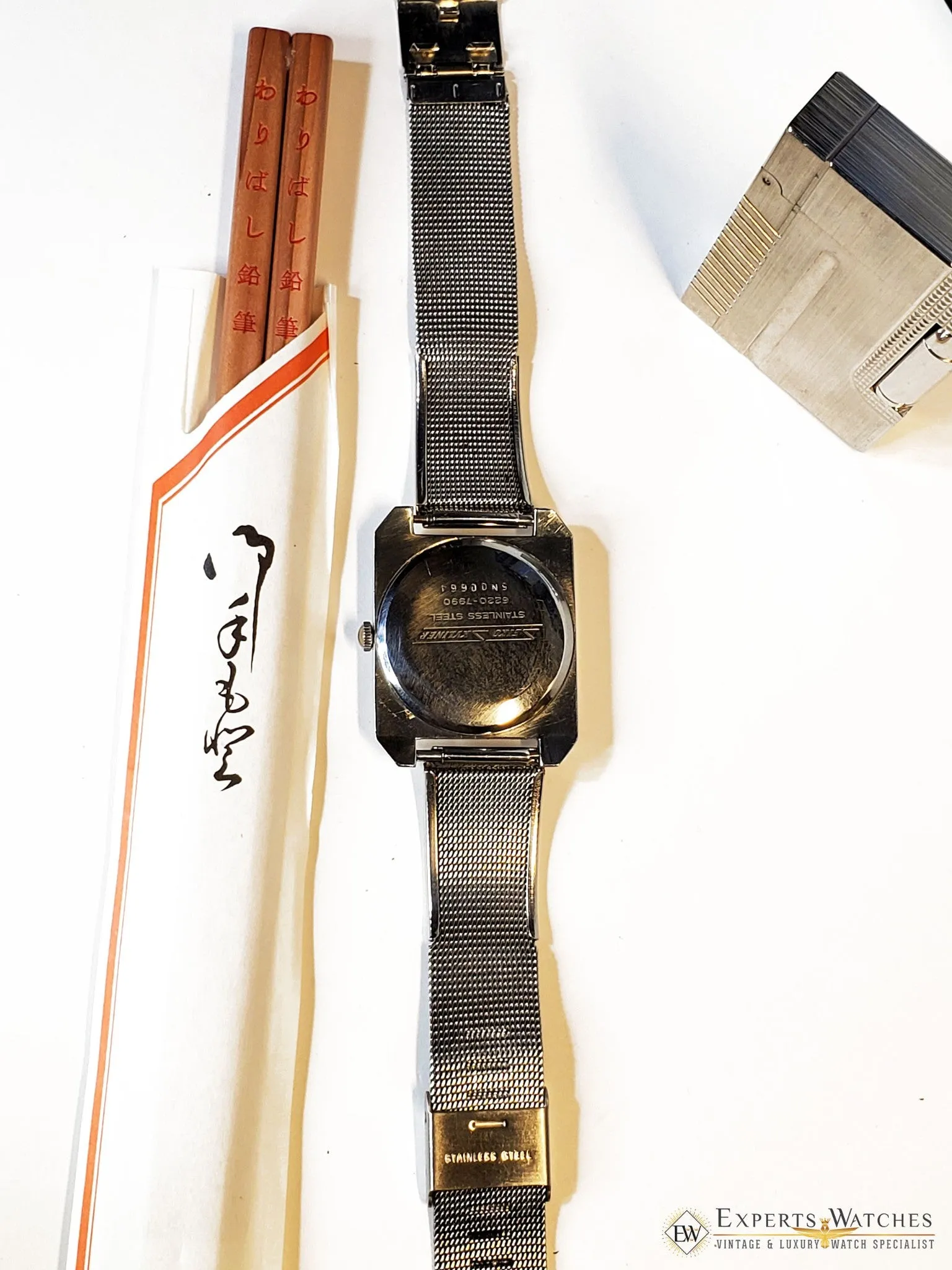 SOLD!!   Vintage 1960's Seiko SkyLiner 6220-7990 21J DiaShock Ultra Thin 6200B Manual Box