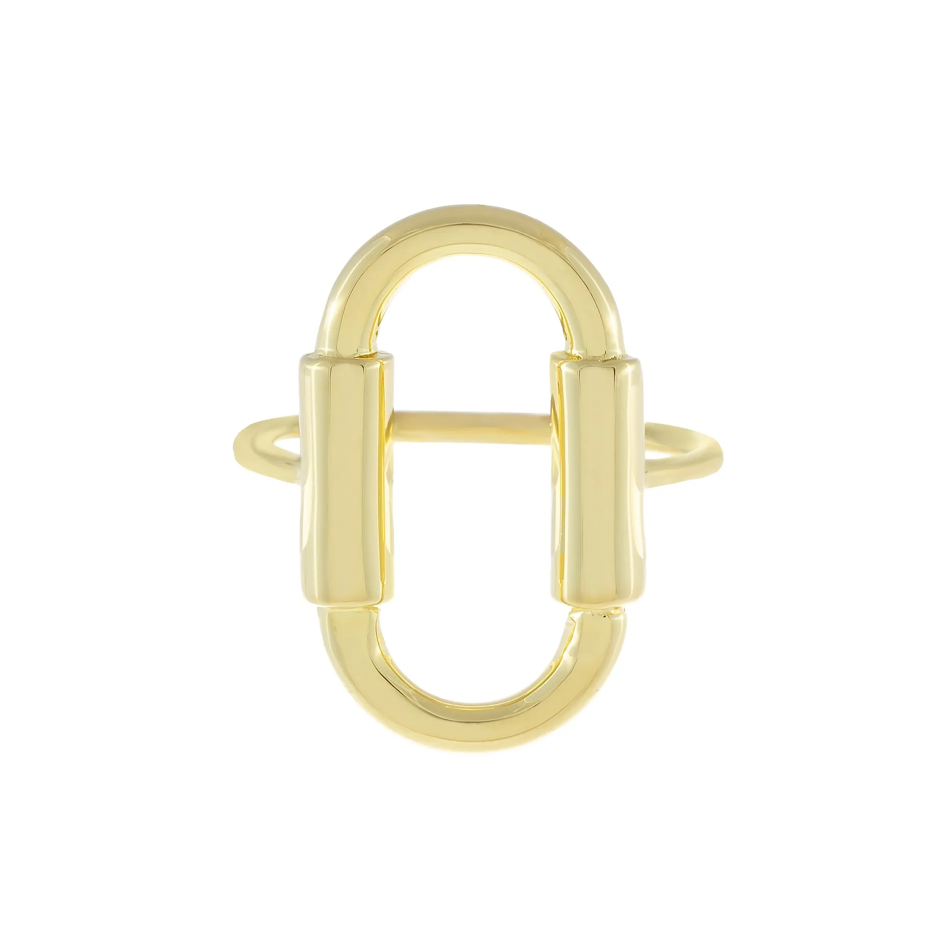 Solid Open Oval Ring
