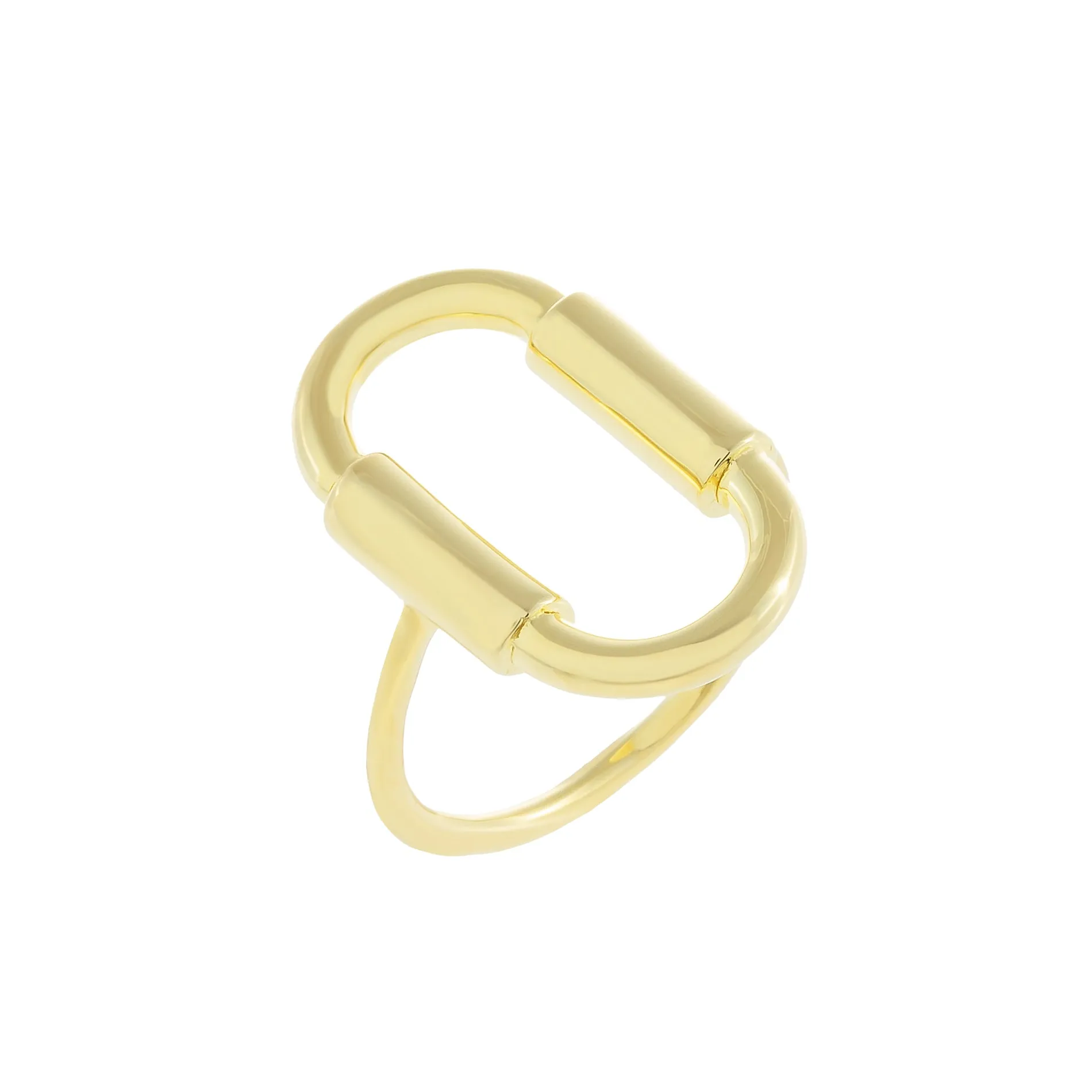Solid Open Oval Ring