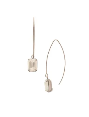 Sorrelli Bobbi Threader Dangle Earrings - Palladium Crystal