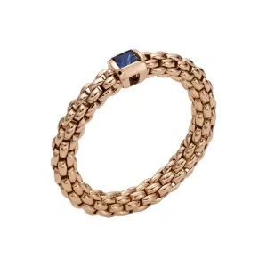 Souls 18K Rose Gold Flex It Ring Set With Blue Sapphire (Pre-Order)