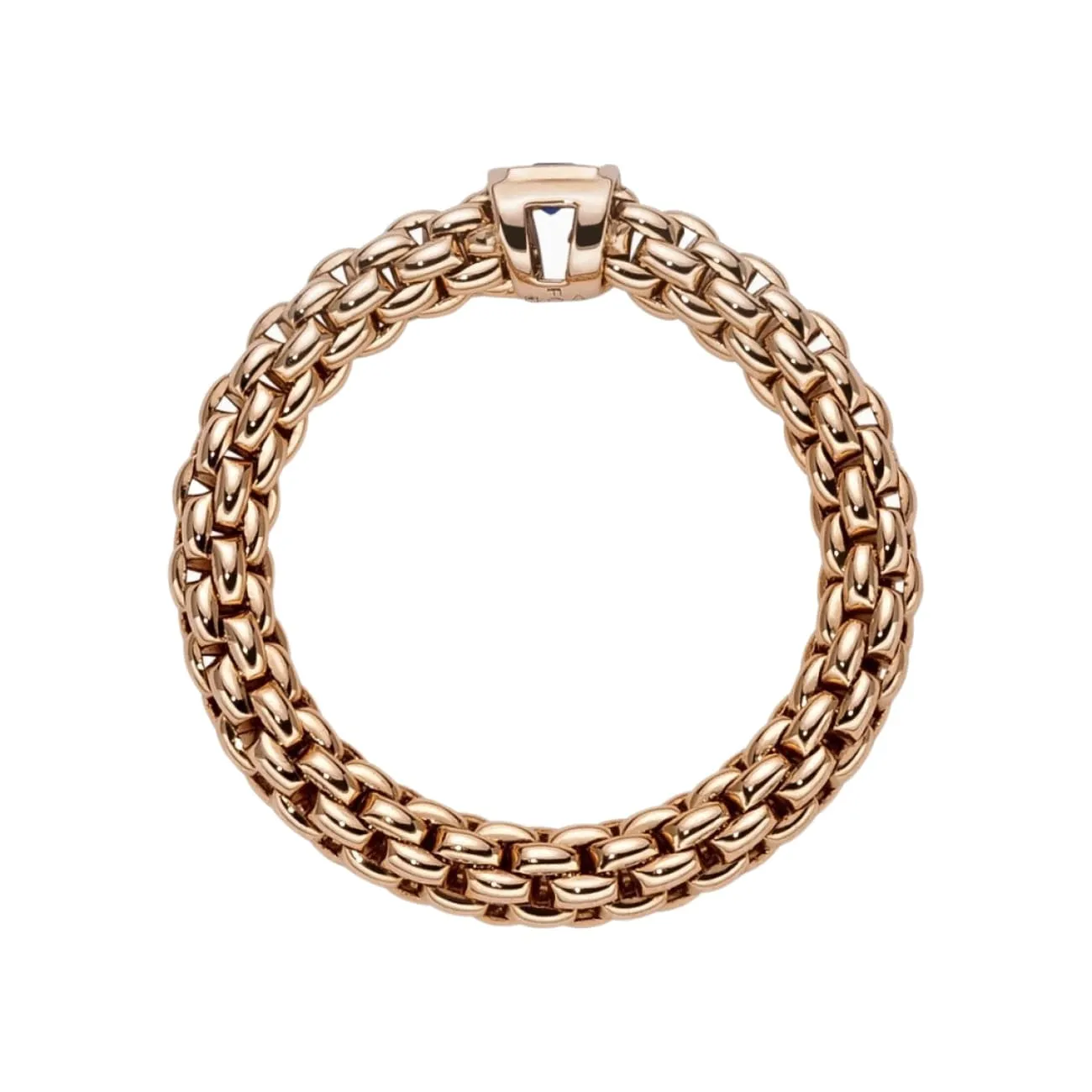 Souls 18K Rose Gold Flex It Ring Set With Blue Sapphire (Pre-Order)