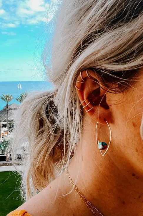 Spiny Osyter Threader Earrings