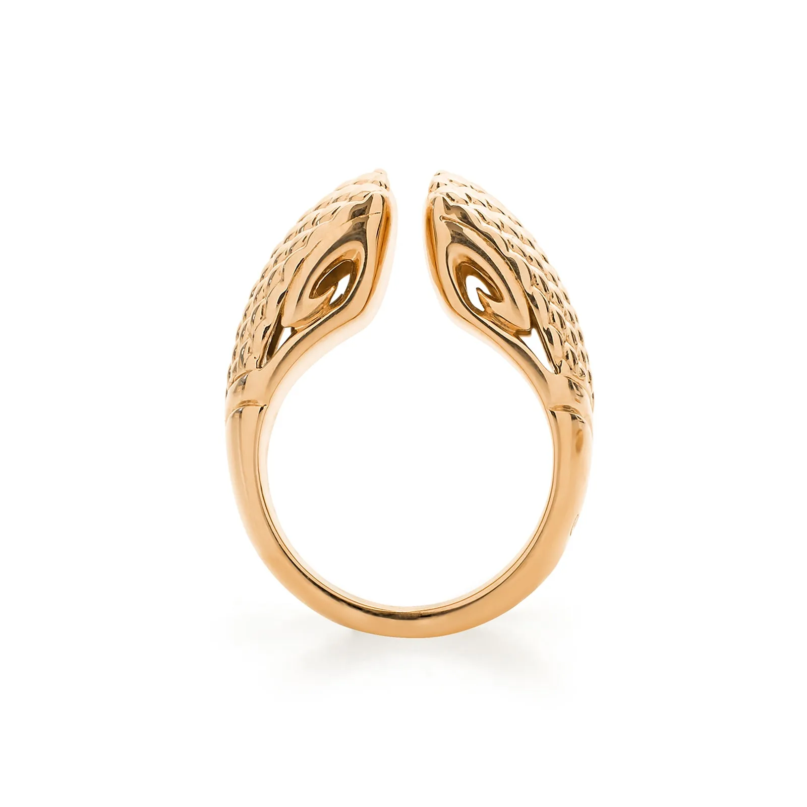 Spirit Python Stack Ring 13mm - 18K Rose Gold Vermeil