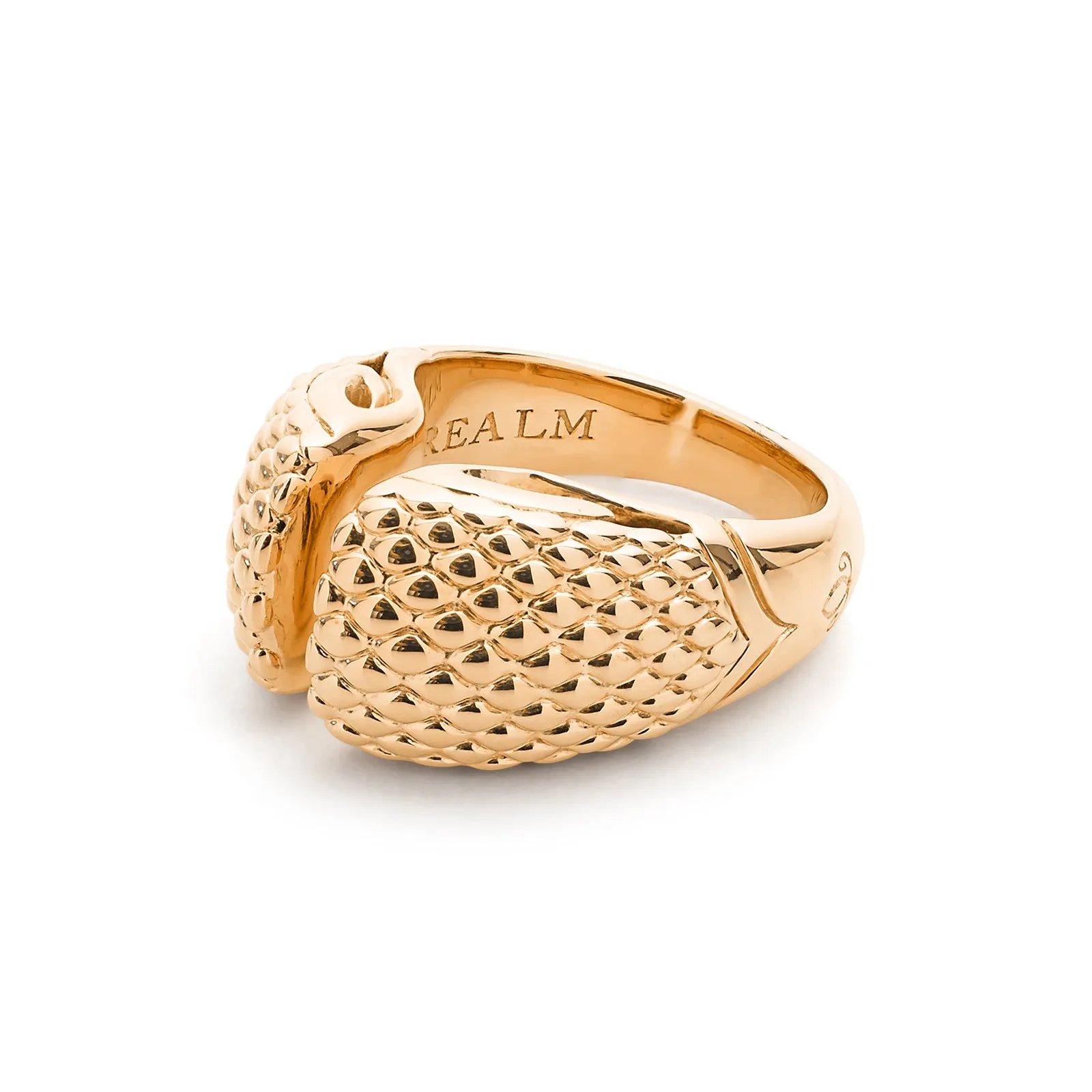 Spirit Python Stack Ring 13mm - 18K Rose Gold Vermeil