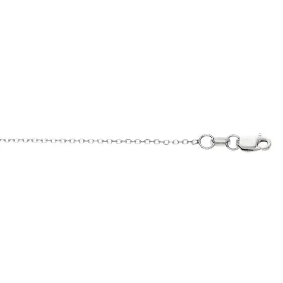 Springer's Collection 14k White Gold 16" Cable Chain Necklace