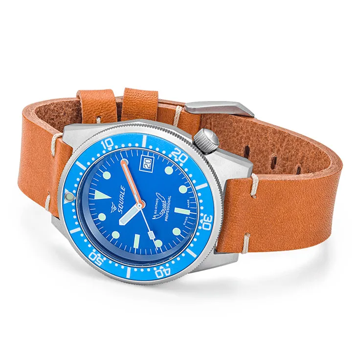 Squale 1521 Blue Blasted Leather - 1521BLUEBL.PC