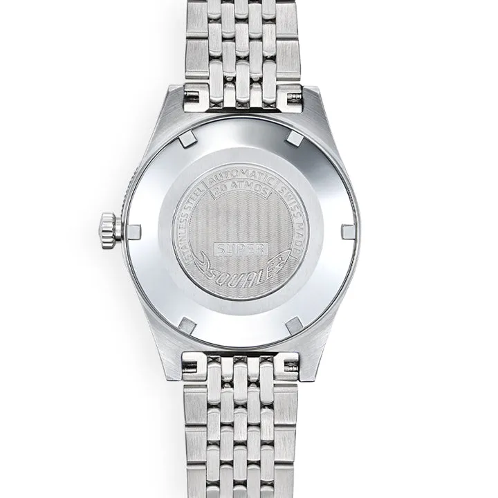 Squale Super-Squale Arabic Numerals Blue Bracelet - SUPERMBLBL.AC
