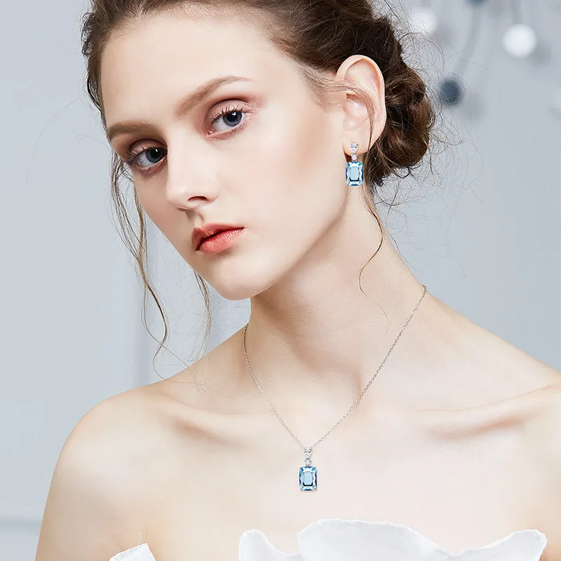 Square Gem Jewelry Set
