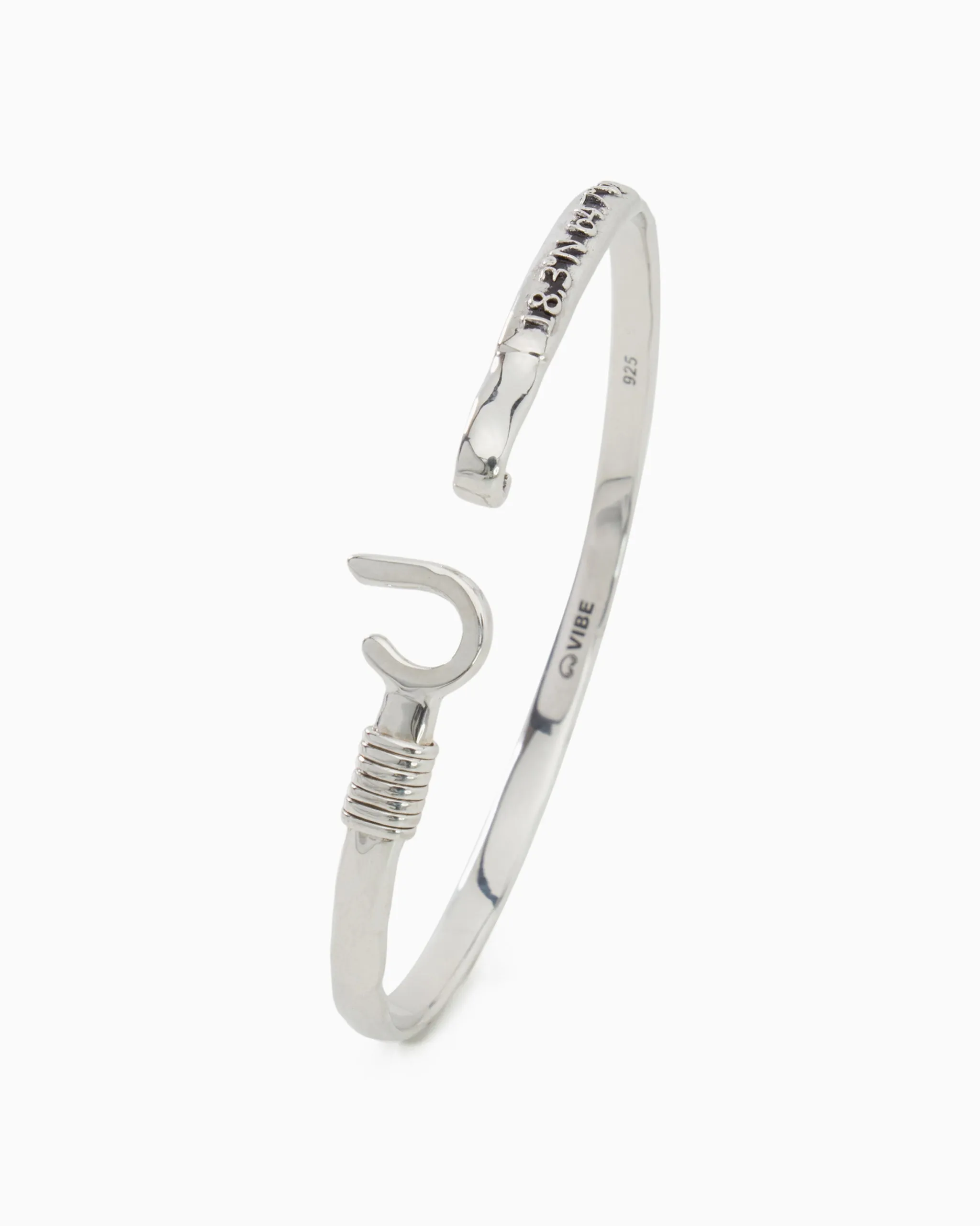 St. John Hook Bracelet with Coordinates, 4mm