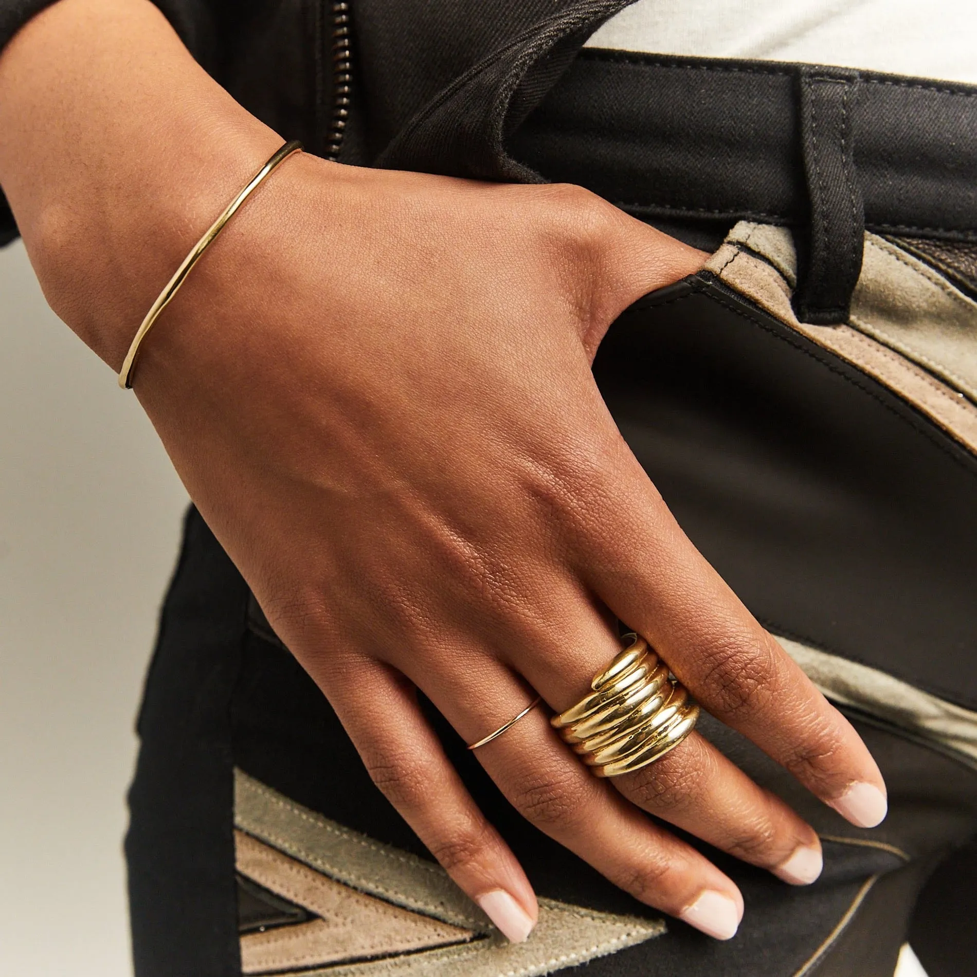 Stack Round Ring - Gold