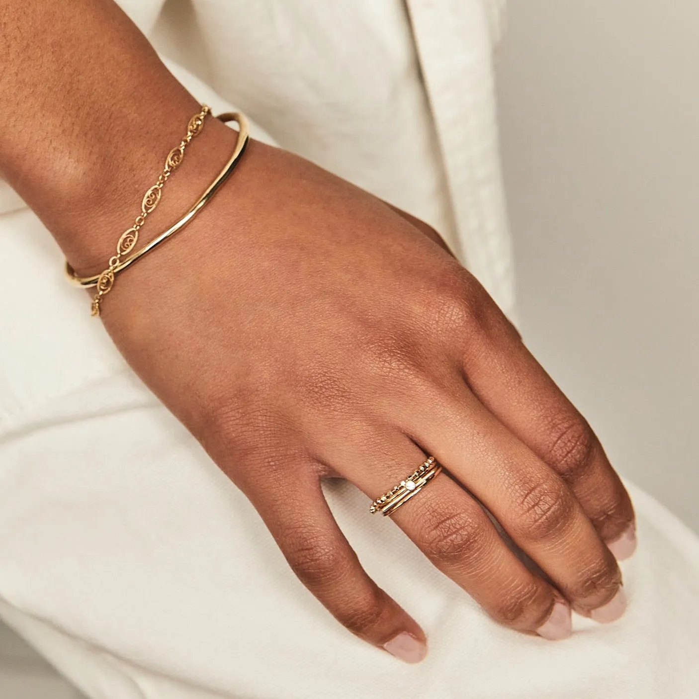 Stack Round Ring - Gold
