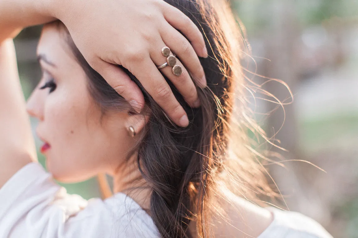 Stacked Nopal Ring