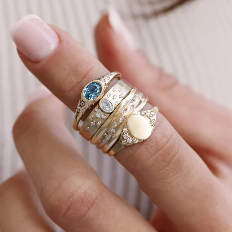 Stacked Starry Diamond Band