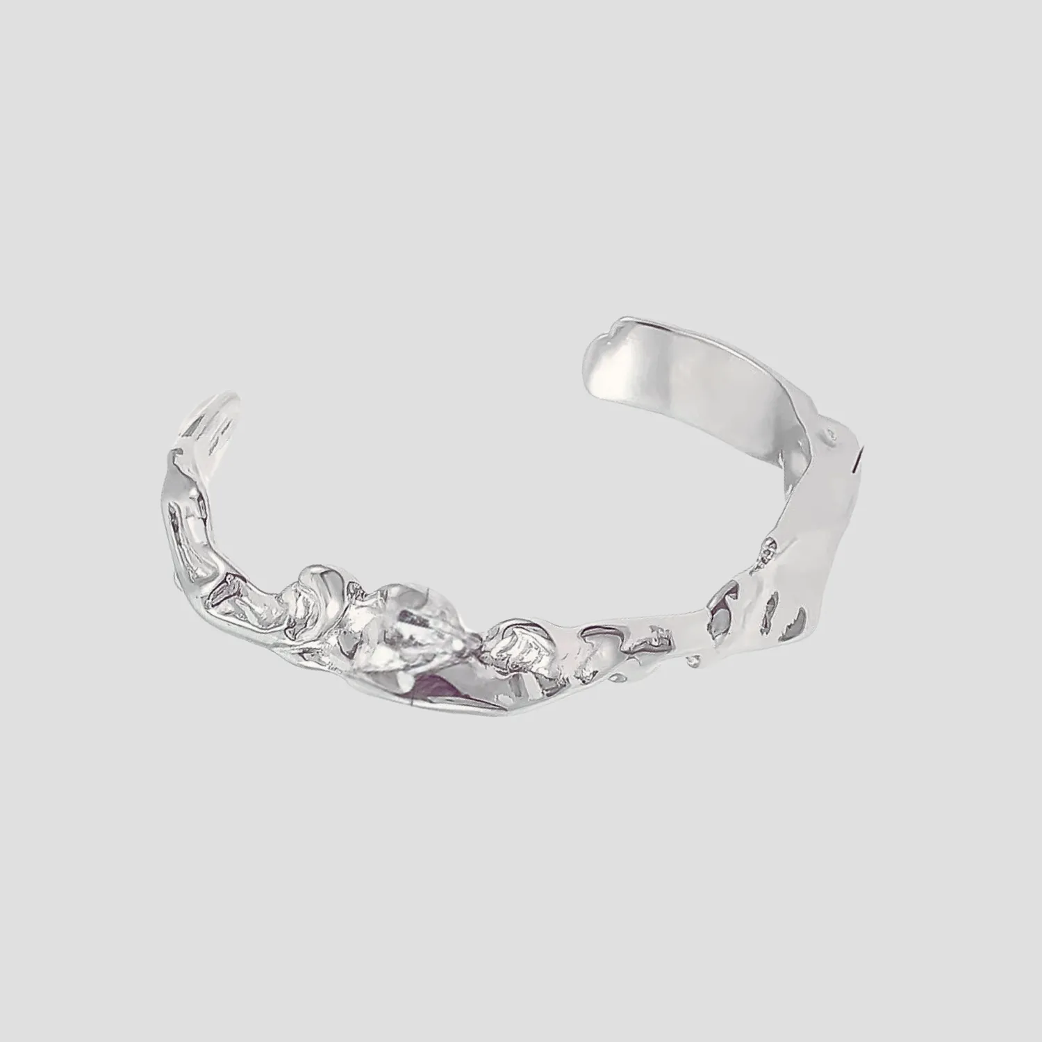 Stainless Steel Lava Cuff Bracelet