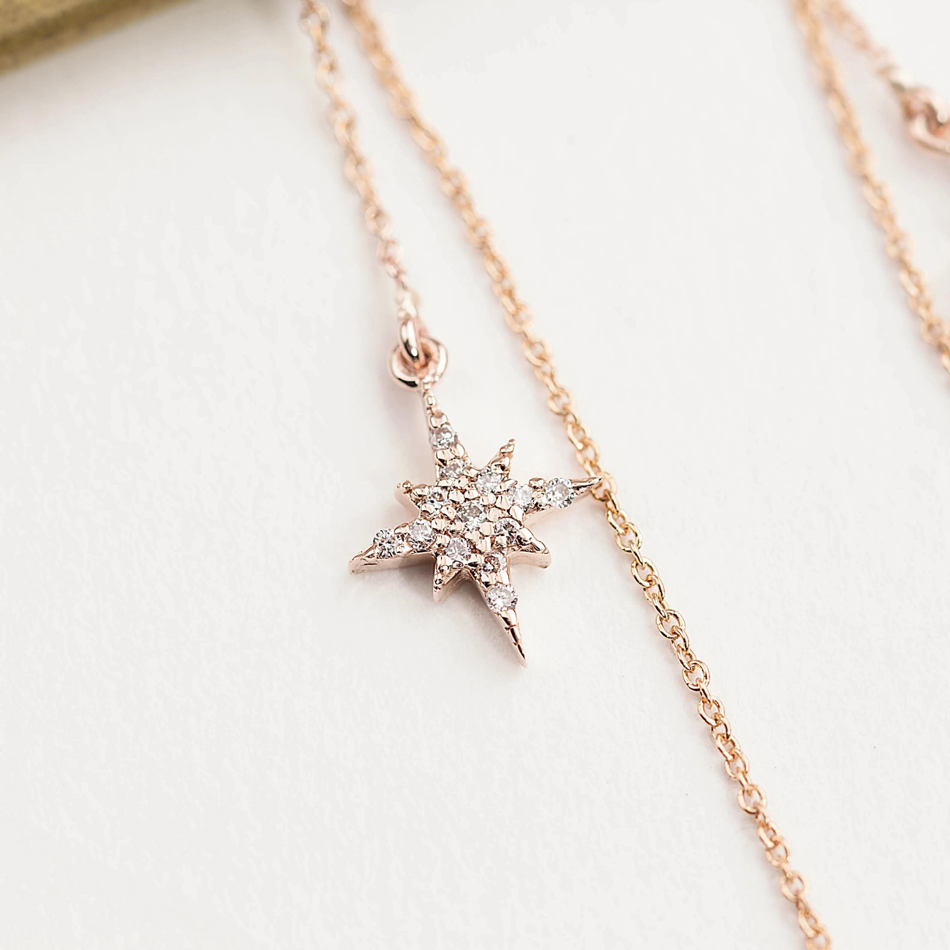Starburst Diamond Threader Earrings