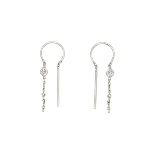 Stardust Dancer Threaders in Silver - Top Stone