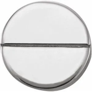 Sterling Silver 4.9 mm Geometric Friction Post Earring